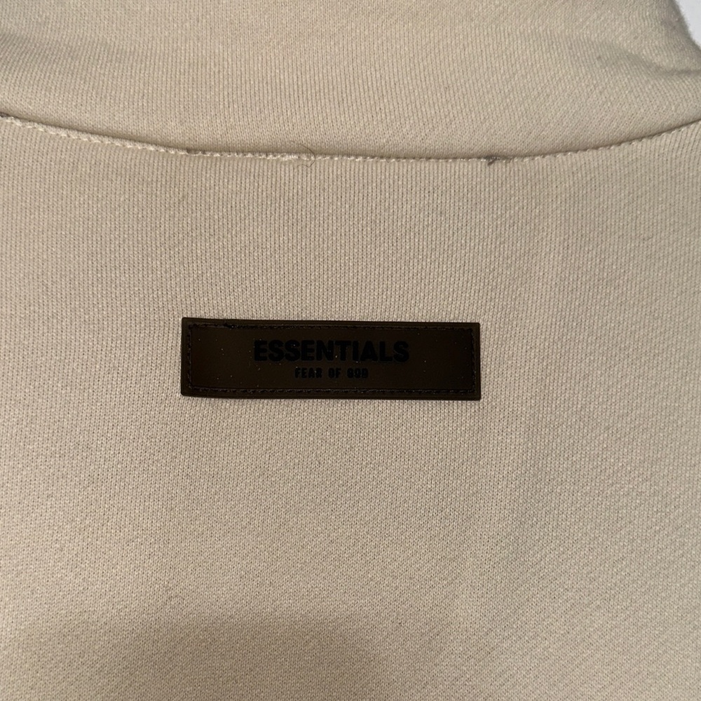 Essentials Cream High-Collar Zip Jacket - image 7